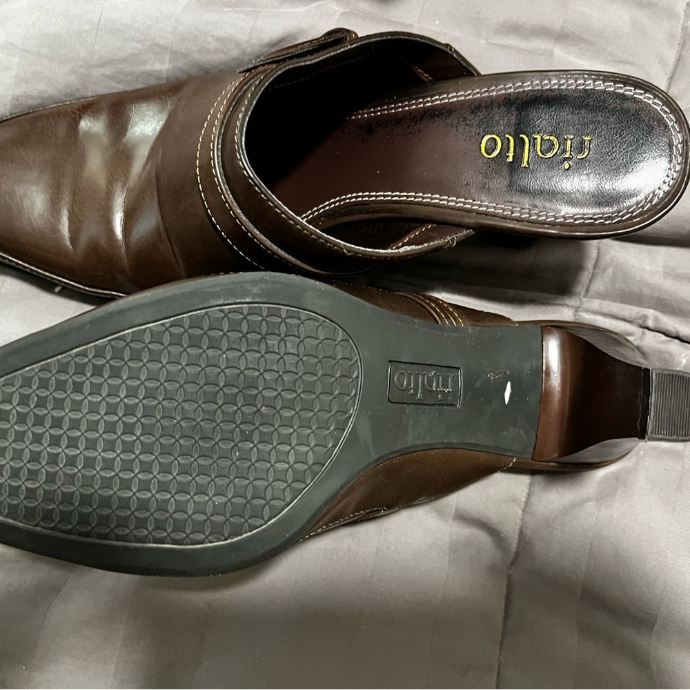 Leather slip on